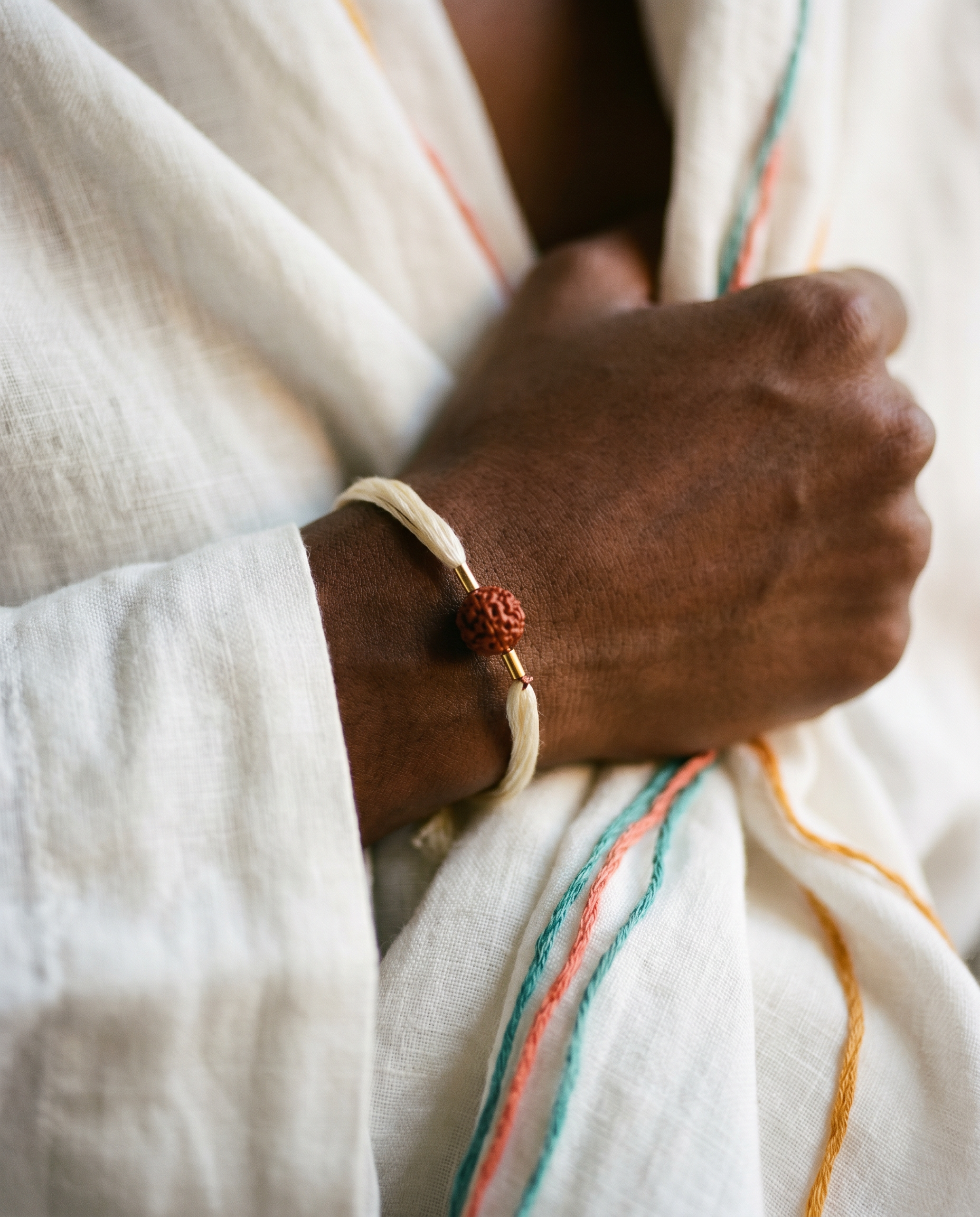 Sacred Rudraksha Bhai worn — styled for brothers