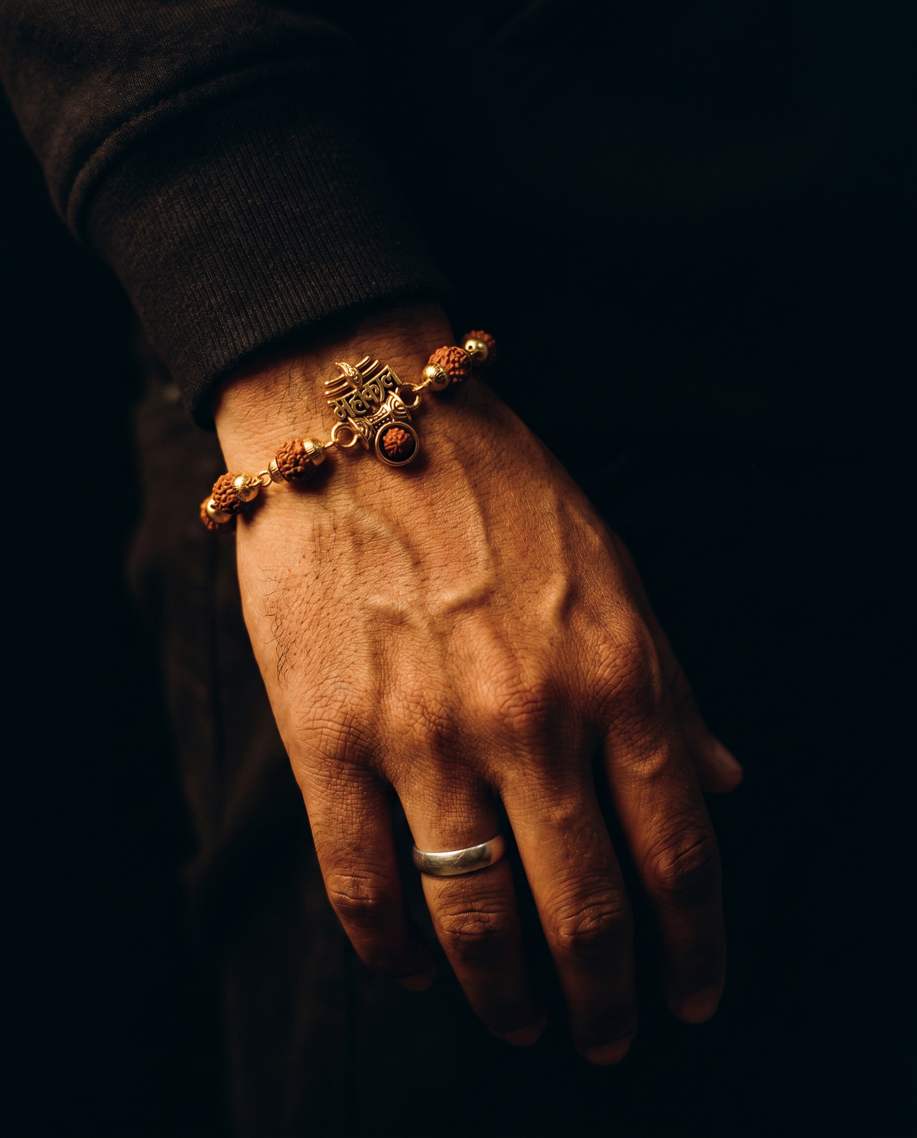 Mahakal Heritage Bracelet worn — styled for brothers