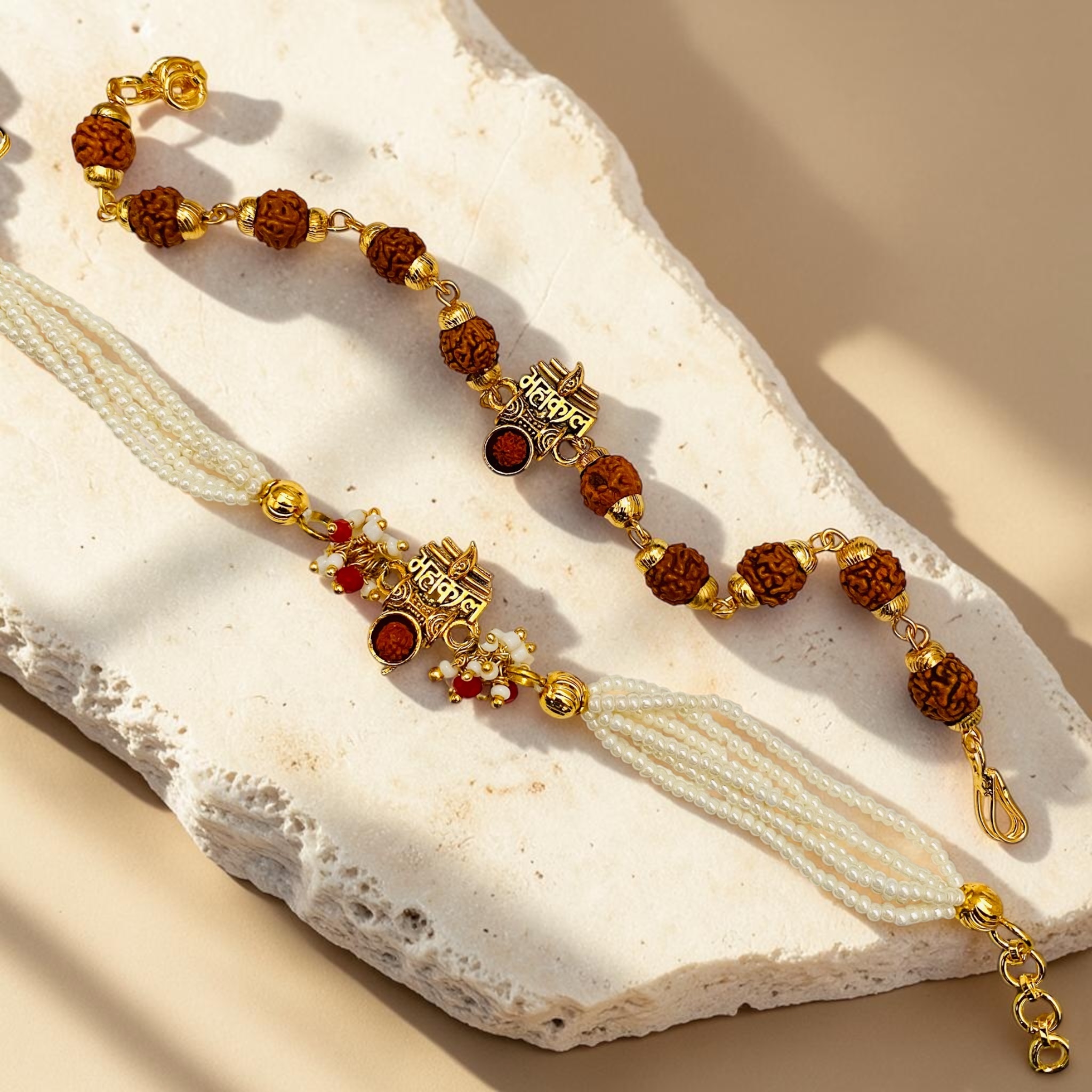 Mahakal Heritage Bracelet on a festive background