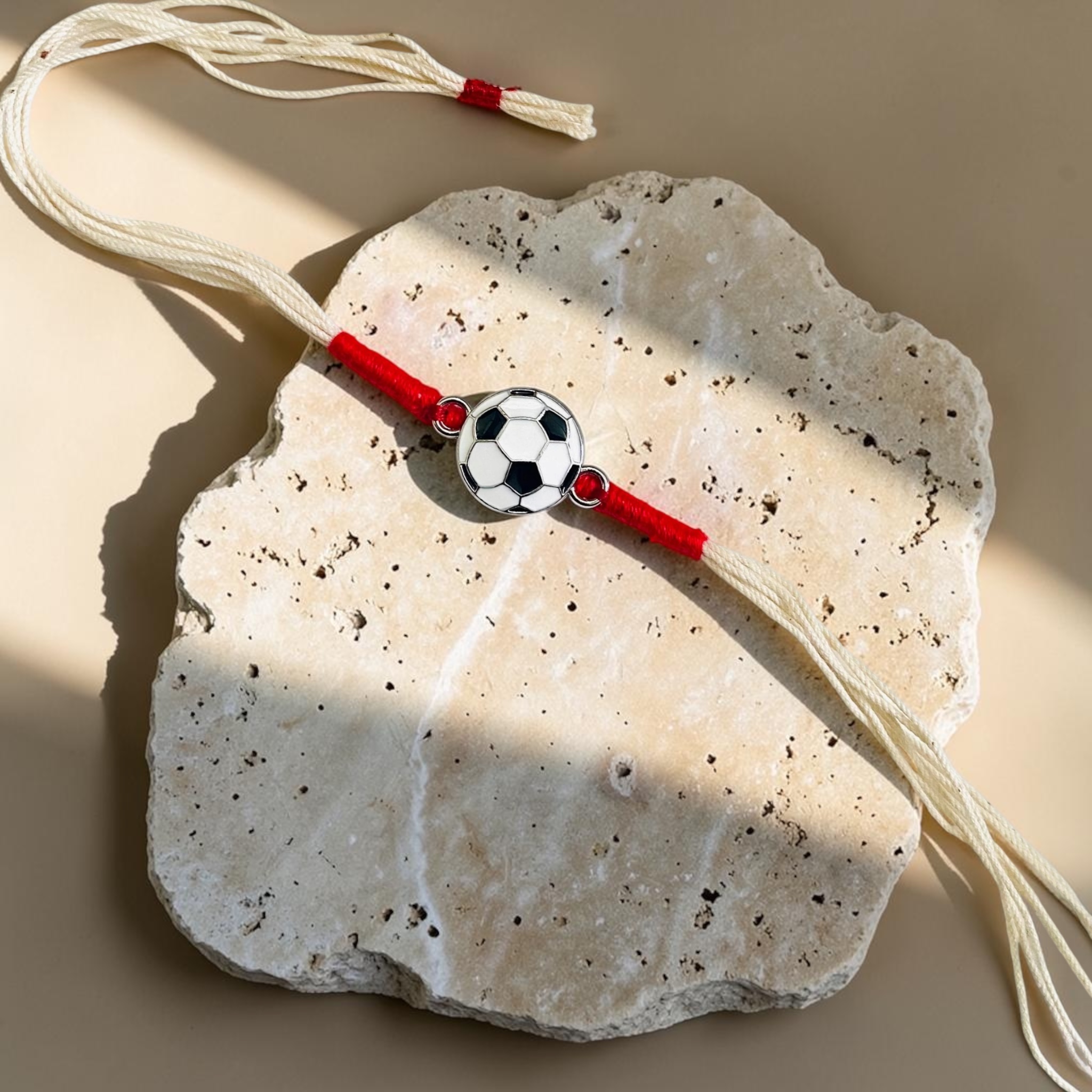 Football on a festive background